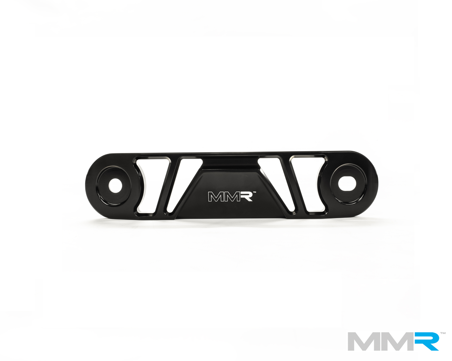 MMR Rear Underbody Chassis Brace (Tunnel Brace) for MINI F56/F55/F54 (2013+)  Billet T-6061 Aluminium, Gloss Black Anodised  Bolt-On Handling Upgrade, Improves Exhaust Clearance  Cooper, Cooper S, Cooper SD, JCW
