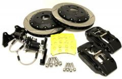 Forge Motorsport Rear Big Brake Kit 356mm for BMW M3 E90 E92 E93 (E9X) - 4-Piston Calipers, 356x28 Slotted Vented Discs, Braided Lines, EBC Pads - Rear BBK Performance Brake Upgrade Conversion