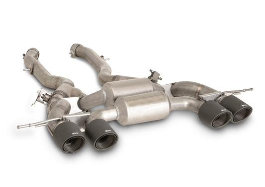Remus G8X BMW M3/M4 G80 G81 G82 G83 S58 Valved Axle-Back Rear Silencer/Back Box/Muffler – Stainless Steel Racing Exhaust, OPF/GPF Compatible – 081023 1510-4 (Competition & xDrive 2021+)