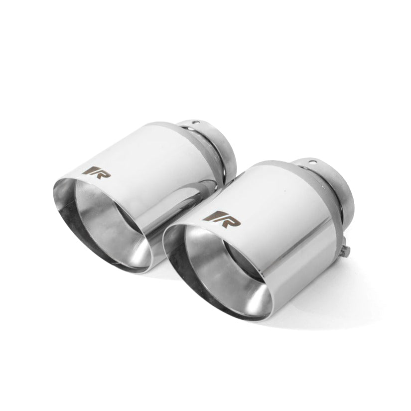 Genuine Remus Tailpipe Finishers (Pair) – Exhaust Tips / Tailpipe Trims / Muffler Ends for BMW M140i F20/F21 1 Series, Hyundai i30N & Toyota GR Yaris – 102mm or 115mm – Chrome, Black Chrome, Carbon with Titanium – New R Logo