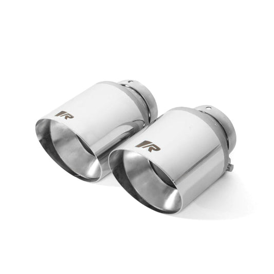 Genuine Remus Tailpipe Finishers (Pair) – Exhaust Tips / Tailpipe Trims / Muffler Ends for BMW M140i F20/F21 1 Series, Hyundai i30N & Toyota GR Yaris – 102mm or 115mm – Chrome, Black Chrome, Carbon with Titanium – New R Logo