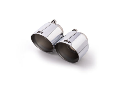 Genuine Remus Tailpipe Finishers (Pair) – Exhaust Tips / Tailpipe Trims / Muffler Ends for BMW M140i F20/F21 1 Series, Hyundai i30N & Toyota GR Yaris – 102mm or 115mm – Chrome, Black Chrome, Carbon with Titanium – New R Logo