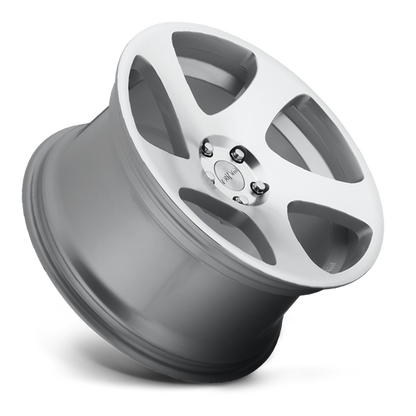 Rotiform TMB 18x8.5 ET45 PCD 5x120 Silver Machined Face Alloy Wheels | 18 Inch 1-Piece Monoblock Cast Rims | Twisted 5-Spoke Turbine Style Concave Performance Aftermarket Wheel Set