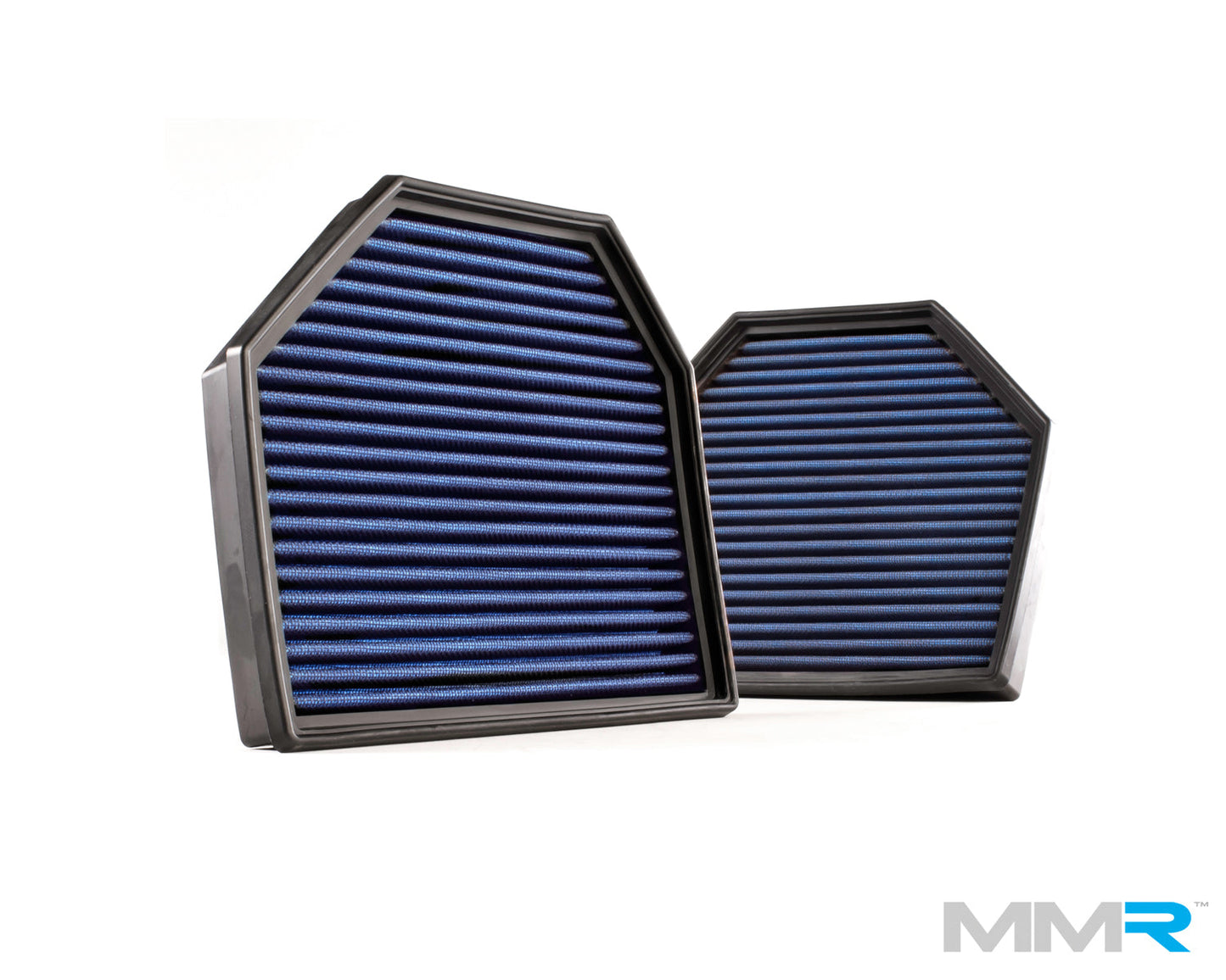 MMR Performance High-Flow Panel Air Filters (Pair) for BMW M2 Competition F87, M3 F80, M4 F82/F83, M5 F10, M6 F12/F13 | S55 & S63 | Washable Reusable Cotton Gauze Drop-In Intake Filter Replacement
