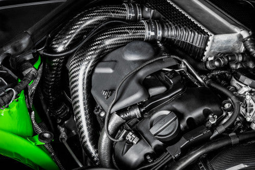 Eventuri Carbon Fibre Charge Pipes for BMW S55 F8X – M3 F80, M4 F82/F83, M2 Competition/CS F87 | Boost/Intercooler/Turbo Outlet Hot-Side Pipe Upgrade | Direct Replacement