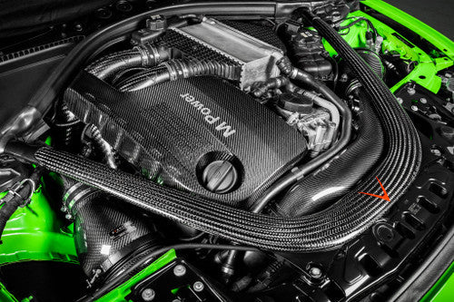 Eventuri Carbon Fibre Charge Pipes for BMW S55 F8X – M3 F80, M4 F82/F83, M2 Competition/CS F87 | Boost/Intercooler/Turbo Outlet Hot-Side Pipe Upgrade | Direct Replacement