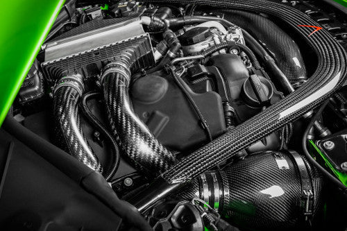 Eventuri Carbon Fibre Charge Pipes for BMW S55 F8X – M3 F80, M4 F82/F83, M2 Competition/CS F87 | Boost/Intercooler/Turbo Outlet Hot-Side Pipe Upgrade | Direct Replacement