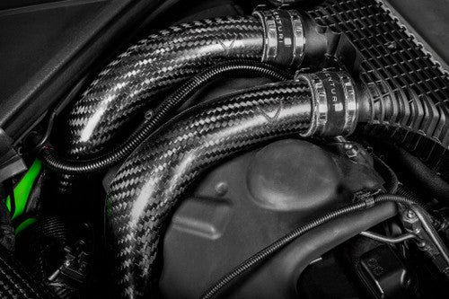 Eventuri Carbon Fibre Charge Pipes for BMW S55 F8X – M3 F80, M4 F82/F83, M2 Competition/CS F87 | Boost/Intercooler/Turbo Outlet Hot-Side Pipe Upgrade | Direct Replacement