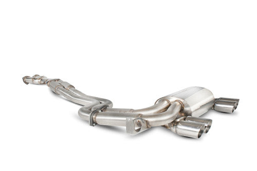 Scorpion Exhausts BMW E46 M3 2001-2006 Cat-Back / Rear Section Stainless 2.5in 63.5mm Performance Back Box / Rear Silencer, Bolt-On to OEM, UK Made Sports Exhaust for Coupe & Convertible
