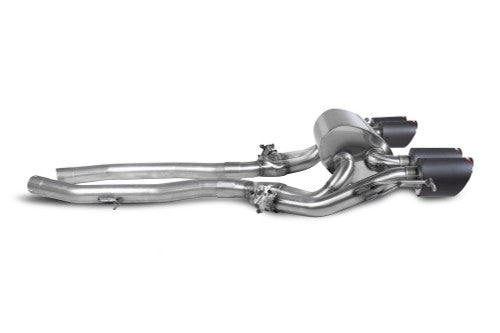 Scorpion Half System Axle-Back Rear Exhaust Back Box for BMW M3 G80 & M4 G82 (incl. Competition) 2021+ | G8x Muffler/Rear Silencer Upgrade | Ascari 114mm Tips | 70mm (2.75") Pipework | PN SBM084CF