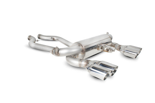 Scorpion BMW M3 E90/E92 Saloon/Coupe (E9X) S65 V8 Axle-Back Rear Silencer (Half System) – Stainless Steel 70mm/2.75in Backbox, Cat-Back/X-Pipe Compatible – 2007–2013 UK Made Performance Exhaust
