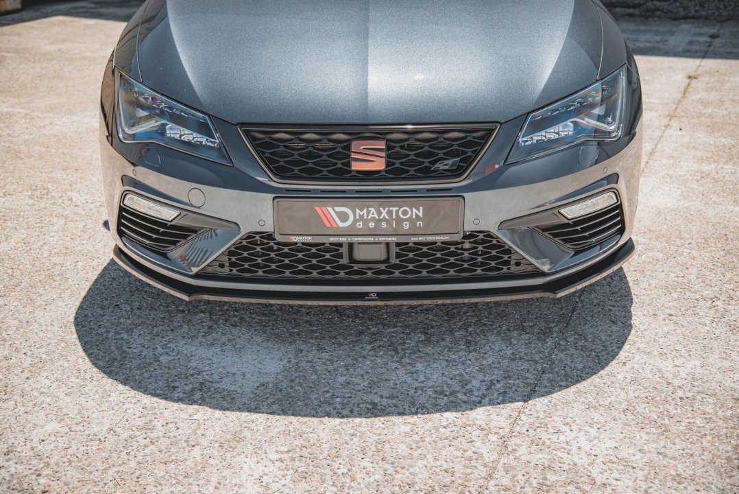 Maxton Design - FRONT SPLITTER V4 SEAT LEON CUPRA/ FR MK3 FACELIFT (2017-2020)