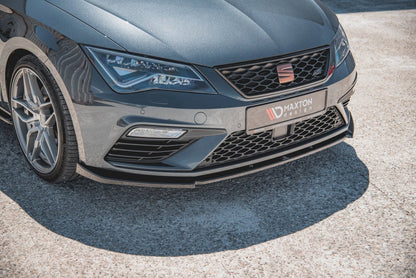 Maxton Design - FRONT SPLITTER V6 SEAT LEON CUPRA/ FR MK3 FACELIFT (2017-2019)