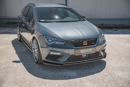 Maxton Design - FRONT SPLITTER V7 SEAT LEON CUPRA/ FR MK3 FACELIFT (2017-2019)