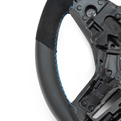 SHFT BMW G8X Round Steering Wheel In Alcantara & Leather (G80 M3, G82 M4 & G87 M2)