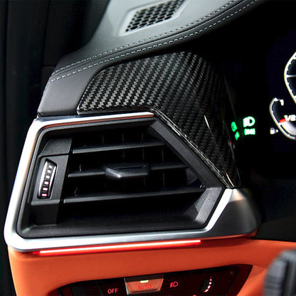 SHFT BMW M3/M4 Interior Air Vent Trim In Gloss Carbon Fibre (G80/G82/G83 Pre-LCI)