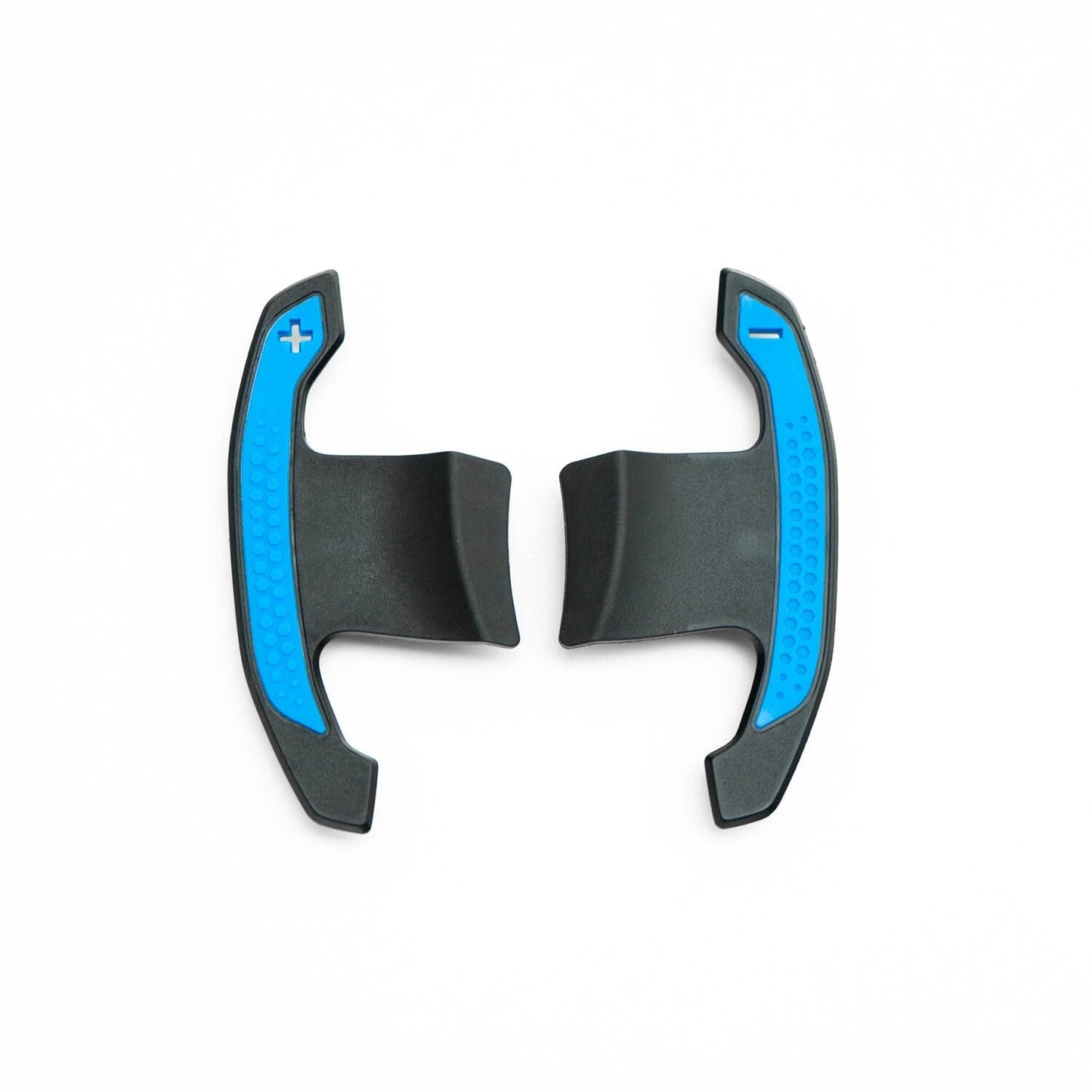 SHFT BMW G8X Style Automatic Paddle Shifters With Blue Details In Gloss Carbon Fibre (F Series & G Series)
