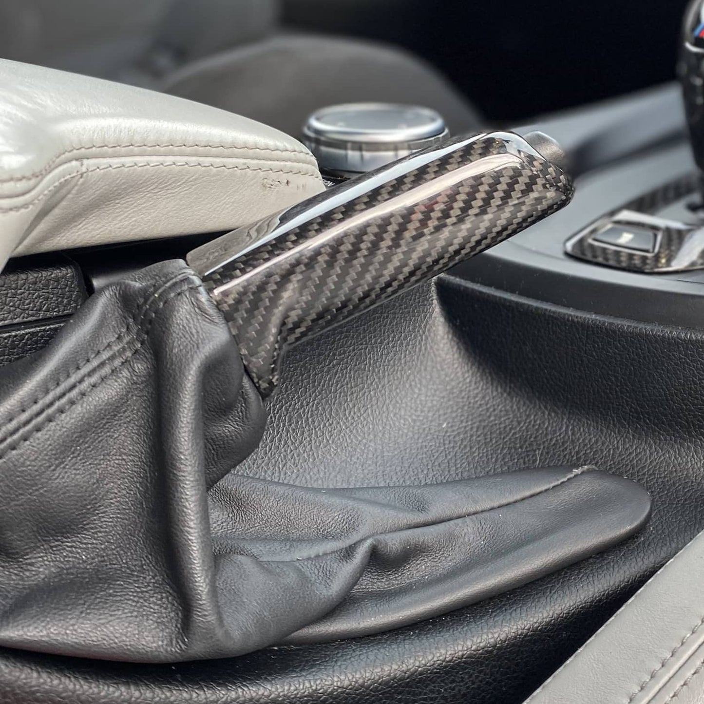 SHFT BMW Hand Brake Lever In Gloss Carbon Fibre (F Series)