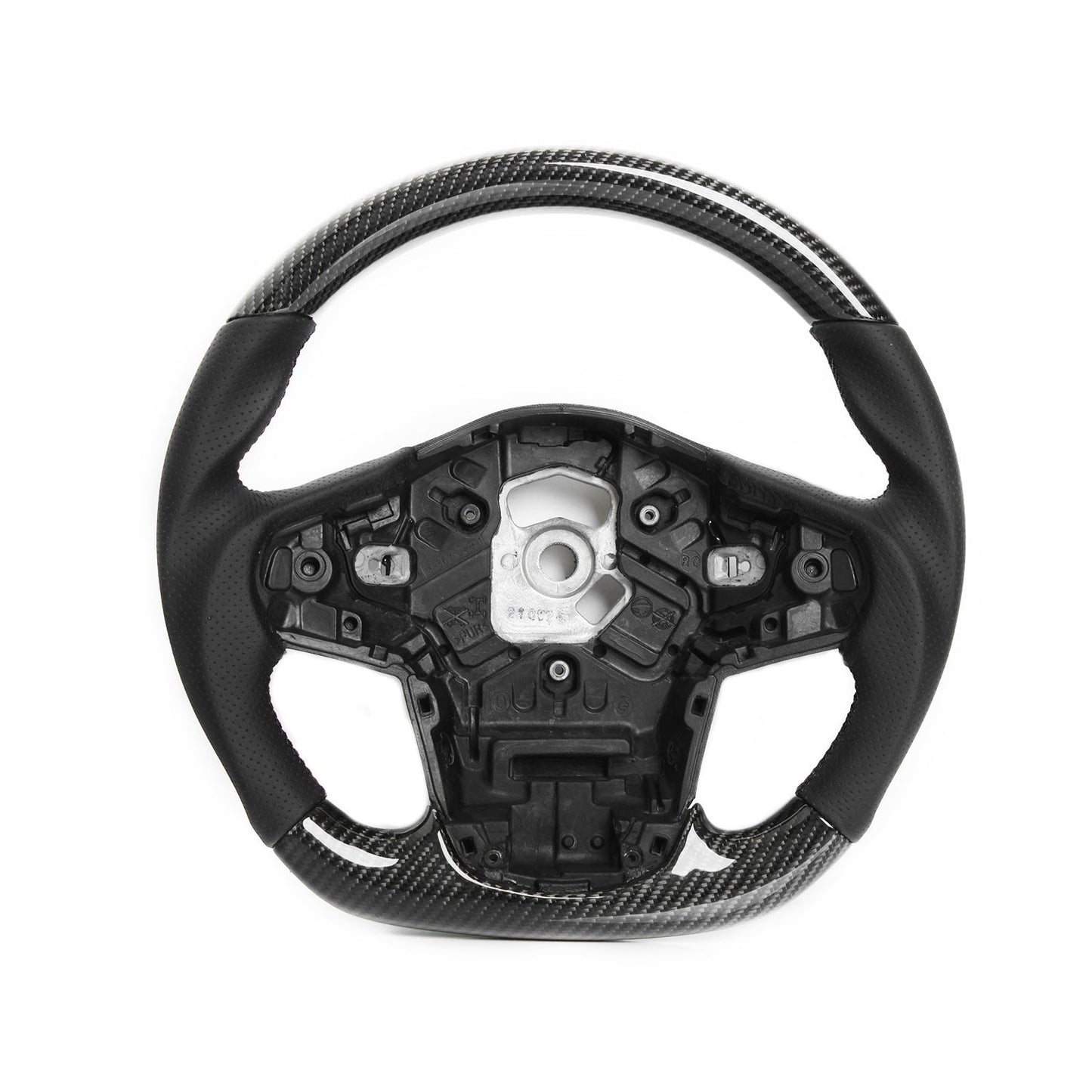 SHFT Toyota Supra Steering Wheel In Gloss Carbon Fibre & Leather (A90)