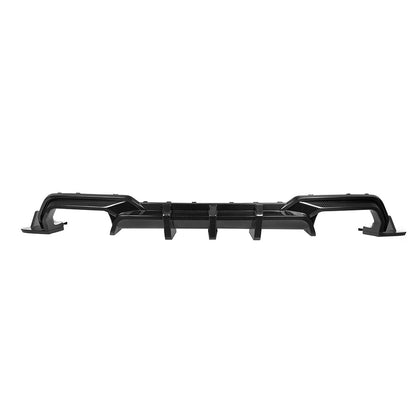 SooQoo BMW M8 F93 Gran Coupe Aggressive Rear Diffuser In Gloss Carbon Fibre