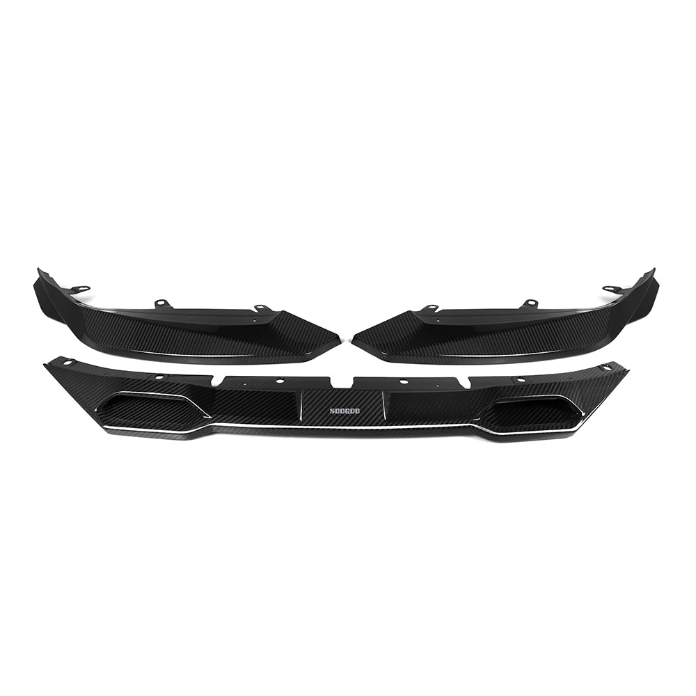 SooQoo BMW G87 M2 SQ-A Front Splitter In Gloss Carbon Fibre