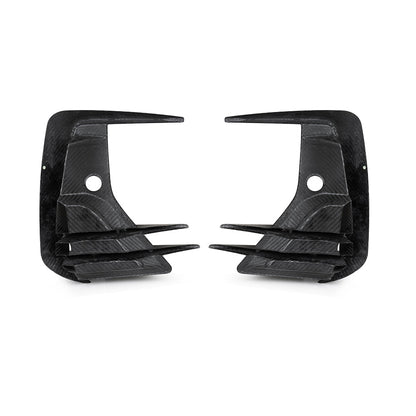 SooQoo BMW iX3 / X3 G01 / X4 G02 LCI Front Ducts In Gloss Carbon Fibre
