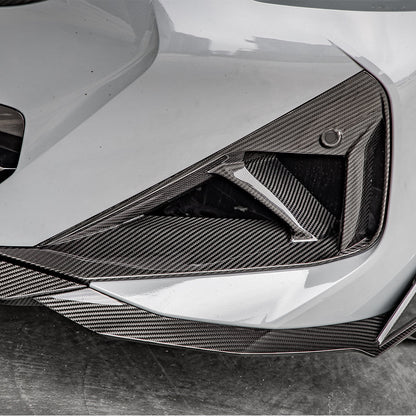 SooQoo BMW G42 M240i Front Ducts In Gloss Carbon Fibre