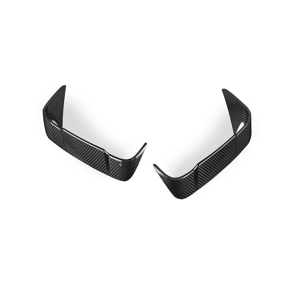 SooQoo BMW G22 G23 4 Series Front & Rear Bumper Inserts In Gloss Carbon Fibre