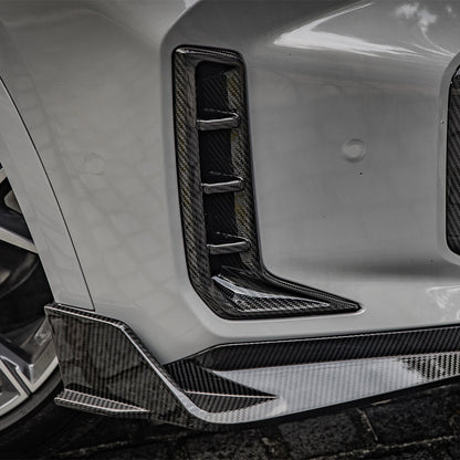SooQoo BMW G05 X5 LCI Front Splitter In Gloss Carbon Fibre