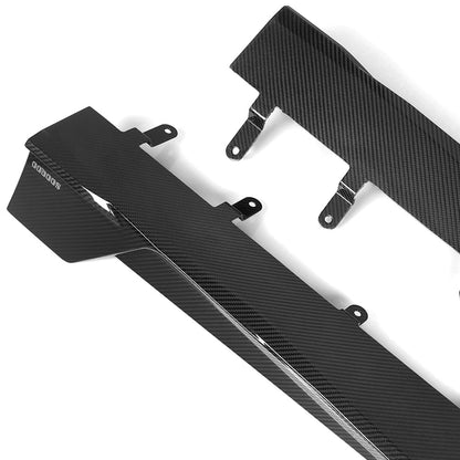SooQoo BMW G05 X5 Side Skirts In Gloss Carbon Fibre