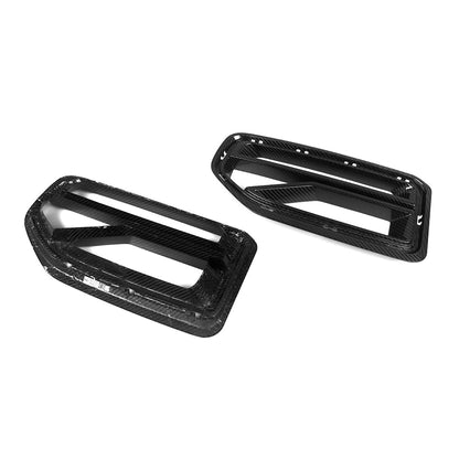 SooQoo BMW G87 M2 SQ-V Front Grilles In Gloss Carbon Fibre