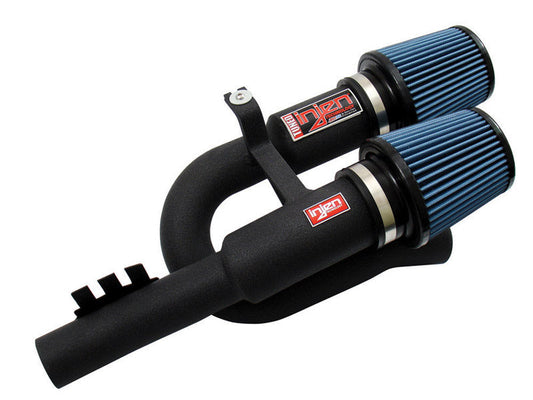 Injen SP1125 Performance Air Intake/Induction Kit for BMW N54 1 Series 135i & 3 Series 335i - Short Ram Cold Air, Open Cone Filter (E82 E88 E90 E91 E92 E93) 3.0 Twin Turbo - Wrinkle Black/Red or Polished