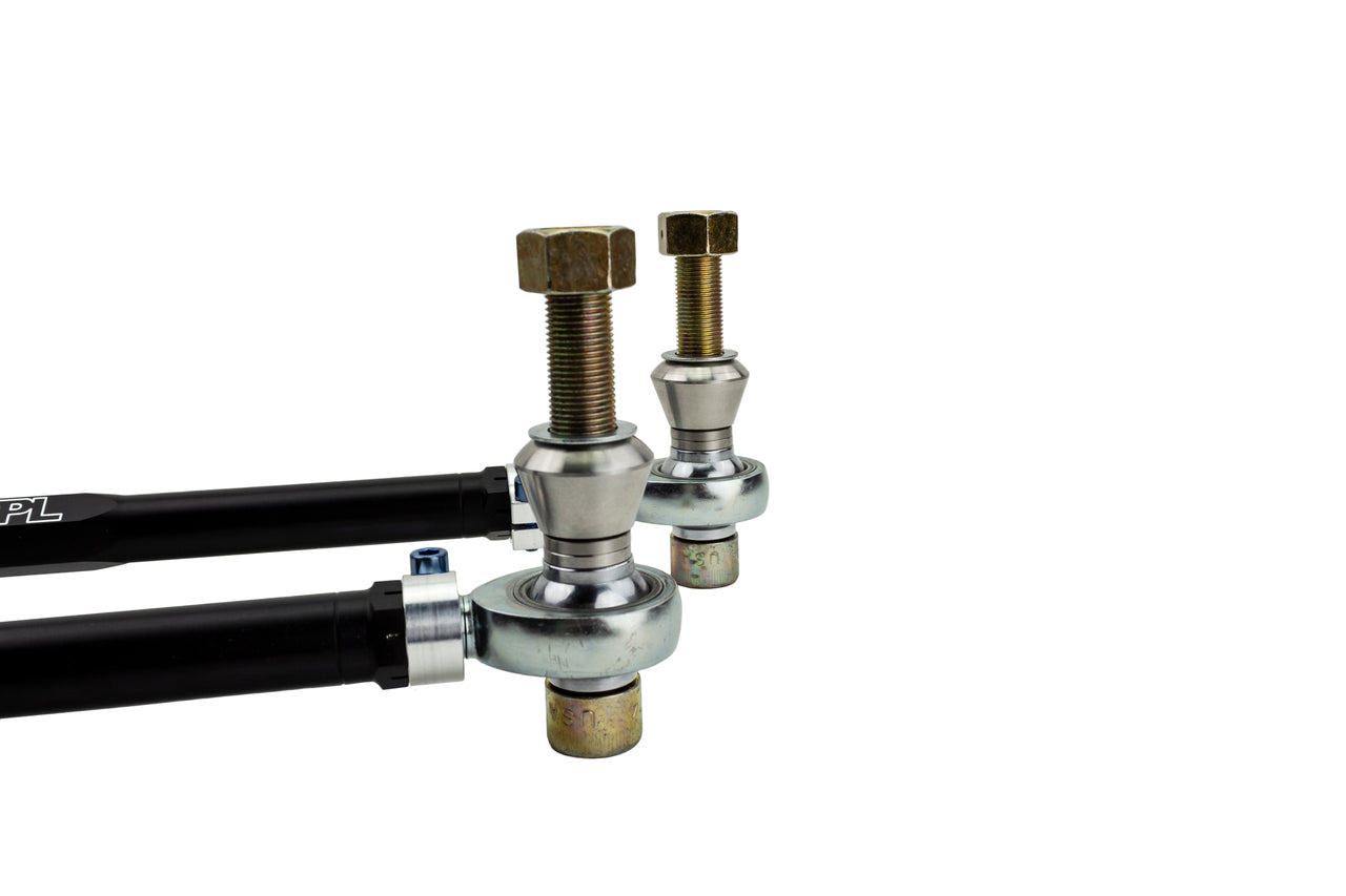 SPL Parts BMW F2X/F3X Titanium Adjustable Front Tension Rods (Caster Arms) - F22 F23 F30 F31 F32 F33 F34 F36 | FK Spherical Bearings, Anti-Dive Spacers | RWD Non-xDrive
