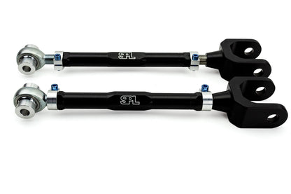 SPL Parts Adjustable Rear Traction Rods/Control Arms/Toe Links for BMW 2/3/4 Series F2X F3X (F22 F23 F30 F31 F34 F32 F33 F36) - Titanium Lightweight Links Cut Wheel Hop (Axle Tramp) & Bump Steer - Spherical Bearings - Pair - SPL RTR F3X