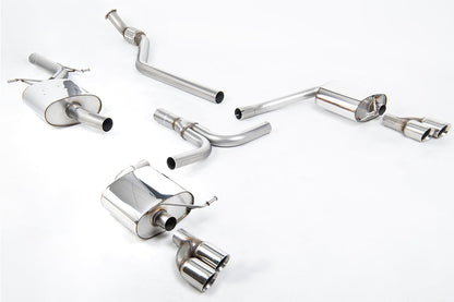 Milltek Sport - Cat Back Exhaust (Multiple Options) Audi A4 B8 2.0TFSI