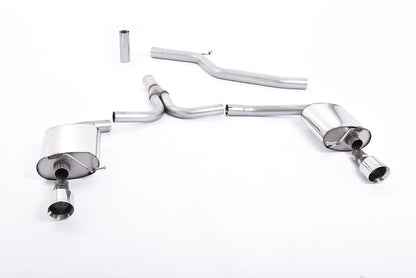 Milltek Sport - Cat Back Exhaust (Multiple Options) Audi A4 B8 3.0TDI Quattro