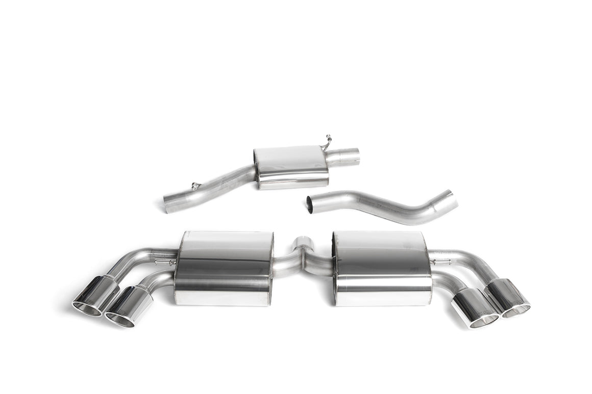 Milltek Cat Back Exhaust (Resonated or None Resonated) Audi TTS MK2