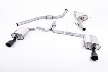Milltek Sport - Cat Back Exhaust (Multiple Options) Audi A4 B8 2.0TFSI S Line (2WD and quattro Tiptronic-only)