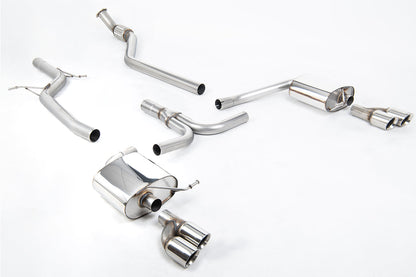 Milltek Sport - Cat Back Exhaust (Multiple Options) Audi A4 B8 2.0TFSI