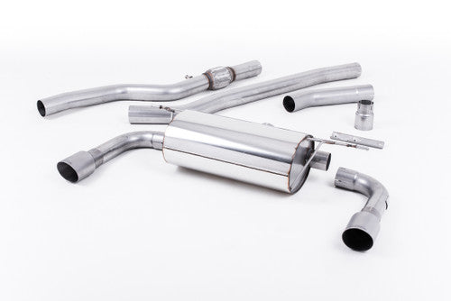 Milltek Sport Cat-Back Exhaust for BMW 4 Series F32 428i Coupe (2014-2020, N20, Manual, No Tow Bar)  435i-Style Dual-Outlet, Non-Resonated (Louder), Titanium Tips  Requires BMW 435i M Sport Rear Valance  SSXBM1020