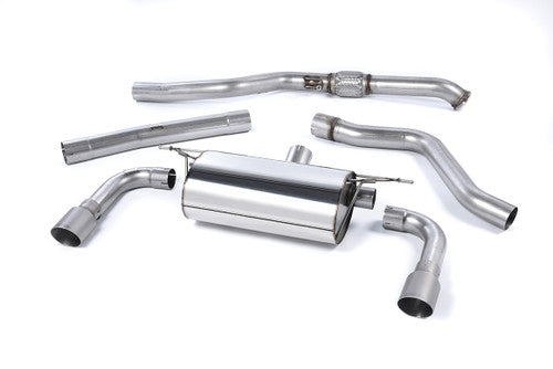 Milltek Sport Cat-Back Exhaust System for BMW M235i F22 2 Series Coupe (2014+) - T304 Stainless Steel, Titanium Tips - Direct Bolt-On, UK Made