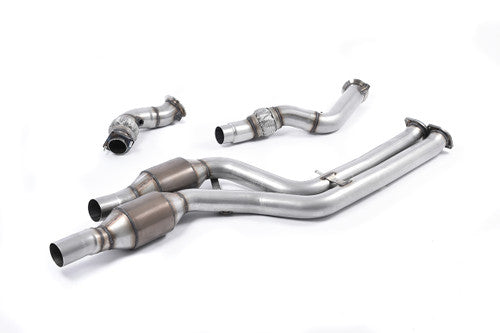 Milltek Sport Catted Turbo Downpipes / Hi-Flow Sports Cats for BMW M4 F82 F83 (S55, Coupe & Convertible, incl Competition) | T304 Stainless Front/Turbo Outlet Pipes | Fits Milltek Cat-Back Only | O2/Lambda Extensions Required | 2x 18307851168