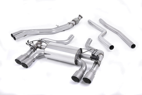Milltek Sport Cat-Back Exhaust for BMW M2 F87 Coupe (2016+) | HollowTek Twin-Valved | Titanium GT-90 Tips | T304 Stainless | UK Made