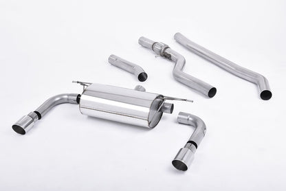 Milltek Sport BMW 3 Series F30 328i M Sport N20 2.0T 3" Cat-Back Exhaust System (2012+) - Stainless Steel, Twin 90mm GT90 Polished Tips - EC Approved or Non-Res Race - SSXBM961/SSXBM962