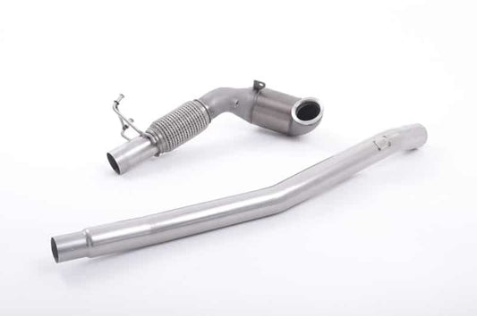 Milltek VW Golf MK7/7.5 R (inc. Estate), Cupra 300 ST 4Drive, S3 8V (13-21) Downpipe with Hi-Flow Sports Cat (Fits OE System)