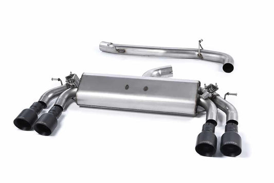 Milltek VW Golf MK7 R 2.0 TSI (300PS) (14+) Non-Resonated Cat-Back Exhaust- Cerakote Black Round Tips – SSXVW404