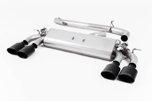 Milltek VW Golf R (MK7.5) 2.0L TSI (17-18) Non-Resonated Cat-Back Exhaust – Cerakote Black Oval Tips – SSXVW424