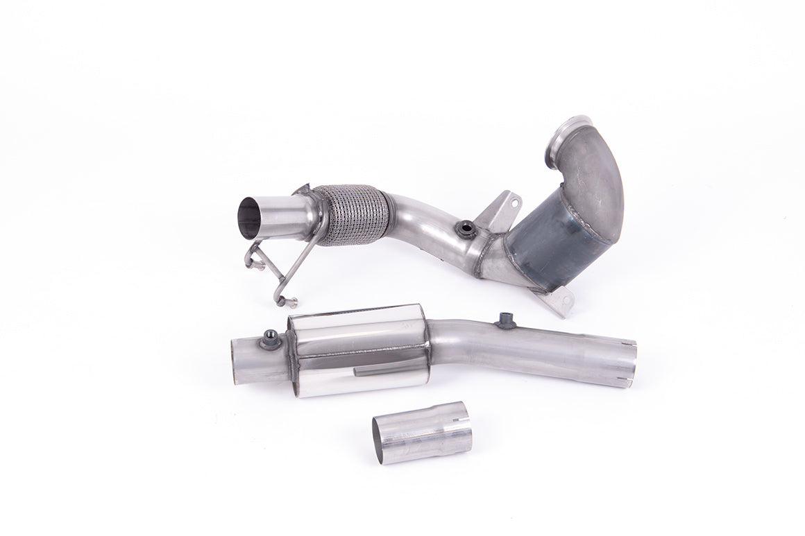 Milltek Sport - Downpipe with Decat Or Sports Cat (Res or None Res) - VW Polo MK6 (AW) GTi (With GPF)