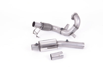 Milltek Sport - Downpipe with Decat Or Sports Cat (Res or None Res) - VW Polo MK6 (AW) GTi (With GPF)