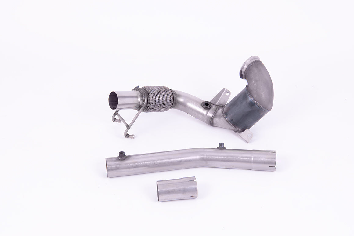 Milltek Sport - Downpipe with Decat Or Sports Cat (Res or None Res) - VW Polo MK6 (AW) GTi (With GPF)